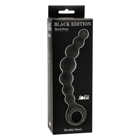 Anal Beads Flexible Wand Black 4202-01