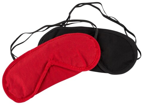 Set Oogmaskers Zwart & Rood 0773514