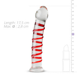 Glazen Dildo N015 GIL535RED 2