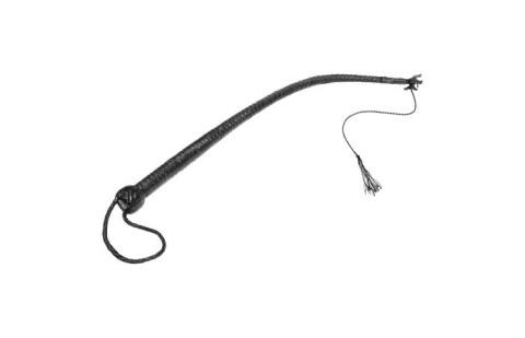 Zwarte Leren Zweep 112-TCI-9092