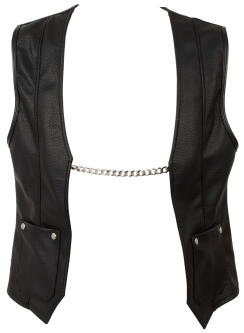 Kunstleren Biker vest 2162113 3