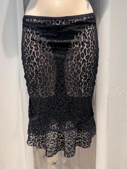 Leopard Fishnet Skirt TKB025 2