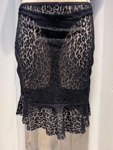 Leopard Fishnet Skirt TKB025