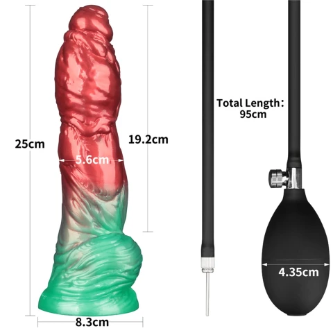 Dual Density Opblaasbare Dildo 10" / 25 cm 10151