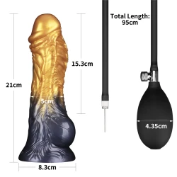 Dual Density Opblaasbare Dildo 7,5" / 19 cm 10156 1