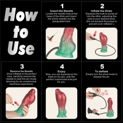 Dual Density Opblaasbare Dildo 8"/ 20 cm 10152 4