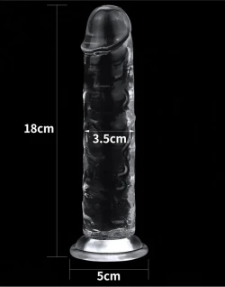 Heldere Dildo 7" rimba4489 5