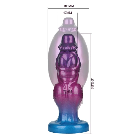Rift Titan - Opblaasbare Rippled Monster Dildo - 24 cm 10746