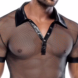 Visnet Shirt Met Wetlook Kraag 1731 3